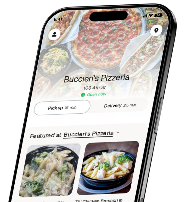 Buccieri's Pizzeria app preview