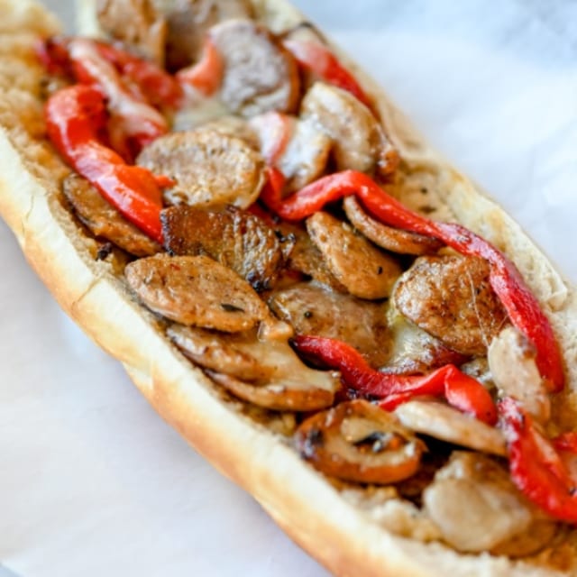 Italian Sausage with Roasted Peppers and Provolone.